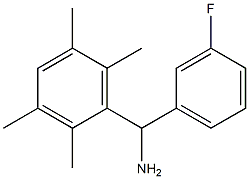 (3-fluorophenyl)(2,3,5,6-tetramethylphenyl)methanamine Struktur