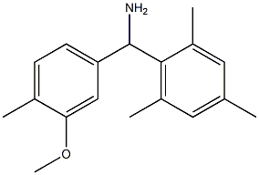 (3-methoxy-4-methylphenyl)(2,4,6-trimethylphenyl)methanamine Struktur