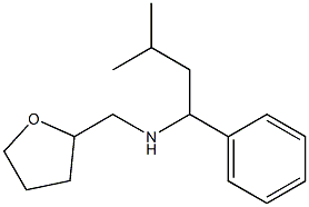 (3-methyl-1-phenylbutyl)(oxolan-2-ylmethyl)amine Struktur