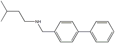 (3-methylbutyl)[(4-phenylphenyl)methyl]amine Struktur