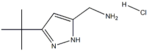 (3-tert-butyl-1H-pyrazol-5-yl)methanamine hydrochloride Struktur