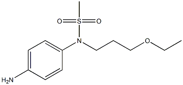 (4-aminophenyl)-N-(3-ethoxypropyl)methanesulfonamide Struktur