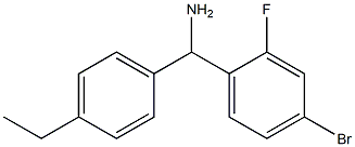 (4-bromo-2-fluorophenyl)(4-ethylphenyl)methanamine Struktur