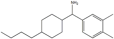 (4-butylcyclohexyl)(3,4-dimethylphenyl)methanamine Struktur