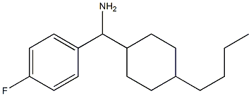 (4-butylcyclohexyl)(4-fluorophenyl)methanamine Struktur