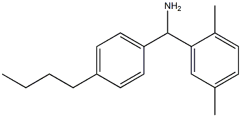 (4-butylphenyl)(2,5-dimethylphenyl)methanamine Struktur