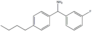 (4-butylphenyl)(3-fluorophenyl)methanamine Struktur