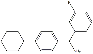 (4-cyclohexylphenyl)(3-fluorophenyl)methanamine Struktur