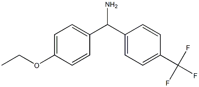 (4-ethoxyphenyl)[4-(trifluoromethyl)phenyl]methanamine Struktur