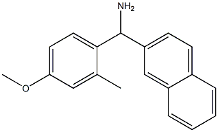 (4-methoxy-2-methylphenyl)(naphthalen-2-yl)methanamine Struktur