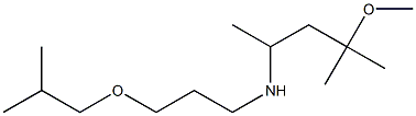 (4-methoxy-4-methylpentan-2-yl)[3-(2-methylpropoxy)propyl]amine Struktur