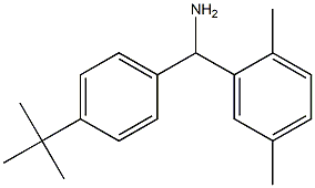 (4-tert-butylphenyl)(2,5-dimethylphenyl)methanamine Struktur