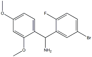 (5-bromo-2-fluorophenyl)(2,4-dimethoxyphenyl)methanamine Struktur