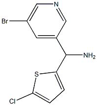 (5-bromopyridin-3-yl)(5-chlorothiophen-2-yl)methanamine Struktur