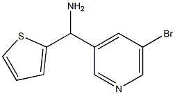 (5-bromopyridin-3-yl)(thiophen-2-yl)methanamine Struktur