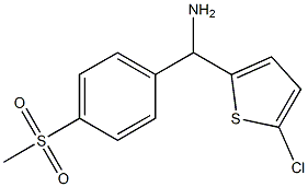 (5-chlorothiophen-2-yl)(4-methanesulfonylphenyl)methanamine Struktur