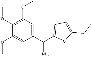 (5-ethylthiophen-2-yl)(3,4,5-trimethoxyphenyl)methanamine Struktur