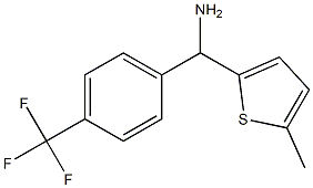 (5-methylthiophen-2-yl)[4-(trifluoromethyl)phenyl]methanamine Struktur