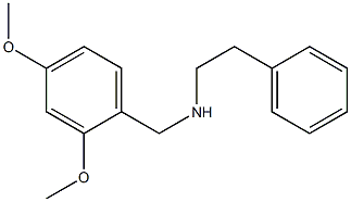 [(2,4-dimethoxyphenyl)methyl](2-phenylethyl)amine Struktur