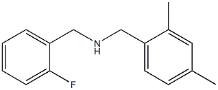 [(2,4-dimethylphenyl)methyl][(2-fluorophenyl)methyl]amine Struktur