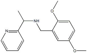 [(2,5-dimethoxyphenyl)methyl][1-(pyridin-2-yl)ethyl]amine Struktur