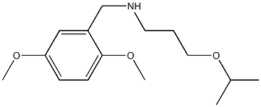 [(2,5-dimethoxyphenyl)methyl][3-(propan-2-yloxy)propyl]amine Struktur