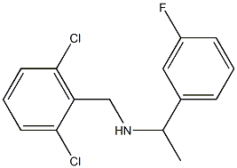 [(2,6-dichlorophenyl)methyl][1-(3-fluorophenyl)ethyl]amine Struktur