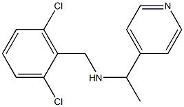 [(2,6-dichlorophenyl)methyl][1-(pyridin-4-yl)ethyl]amine Struktur