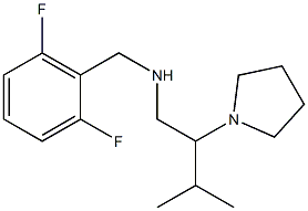 [(2,6-difluorophenyl)methyl][3-methyl-2-(pyrrolidin-1-yl)butyl]amine Struktur