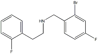 [(2-bromo-4-fluorophenyl)methyl][2-(2-fluorophenyl)ethyl]amine Struktur