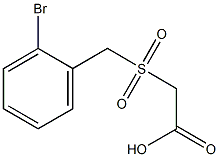 [(2-bromobenzyl)sulfonyl]acetic acid Struktur