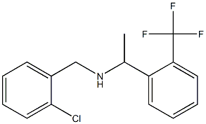 [(2-chlorophenyl)methyl]({1-[2-(trifluoromethyl)phenyl]ethyl})amine Struktur