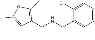 [(2-chlorophenyl)methyl][1-(2,5-dimethylfuran-3-yl)ethyl]amine Struktur