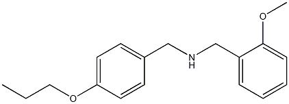 [(2-methoxyphenyl)methyl][(4-propoxyphenyl)methyl]amine Struktur