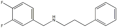 [(3,4-difluorophenyl)methyl](3-phenylpropyl)amine Struktur