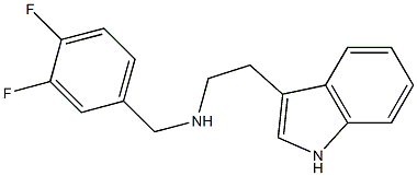 [(3,4-difluorophenyl)methyl][2-(1H-indol-3-yl)ethyl]amine Struktur