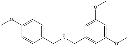 [(3,5-dimethoxyphenyl)methyl][(4-methoxyphenyl)methyl]amine Struktur