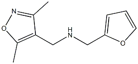 [(3,5-dimethyl-1,2-oxazol-4-yl)methyl](furan-2-ylmethyl)amine Struktur