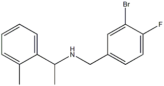 [(3-bromo-4-fluorophenyl)methyl][1-(2-methylphenyl)ethyl]amine Struktur