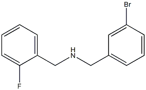 [(3-bromophenyl)methyl][(2-fluorophenyl)methyl]amine Struktur