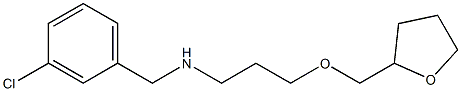 [(3-chlorophenyl)methyl][3-(oxolan-2-ylmethoxy)propyl]amine Struktur