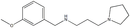 [(3-methoxyphenyl)methyl][3-(pyrrolidin-1-yl)propyl]amine Struktur