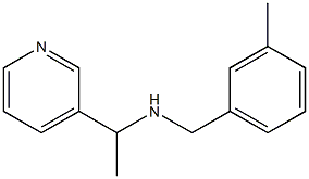 [(3-methylphenyl)methyl][1-(pyridin-3-yl)ethyl]amine Struktur