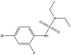 [(4-bromo-2-fluorophenyl)sulfamoyl]diethylamine Struktur