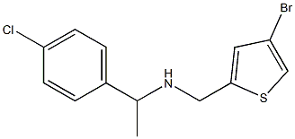 [(4-bromothiophen-2-yl)methyl][1-(4-chlorophenyl)ethyl]amine Struktur