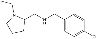 [(4-chlorophenyl)methyl][(1-ethylpyrrolidin-2-yl)methyl]amine Struktur