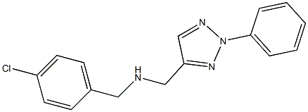 [(4-chlorophenyl)methyl][(2-phenyl-2H-1,2,3-triazol-4-yl)methyl]amine Struktur