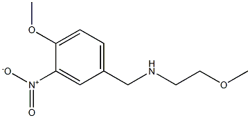 [(4-methoxy-3-nitrophenyl)methyl](2-methoxyethyl)amine Struktur