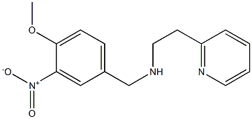 [(4-methoxy-3-nitrophenyl)methyl][2-(pyridin-2-yl)ethyl]amine Struktur