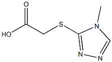 [(4-methyl-4H-1,2,4-triazol-3-yl)thio]acetic acid Struktur